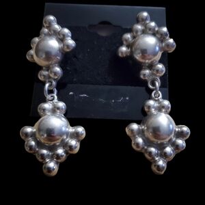 Vtg. Chunky tangled Earrings